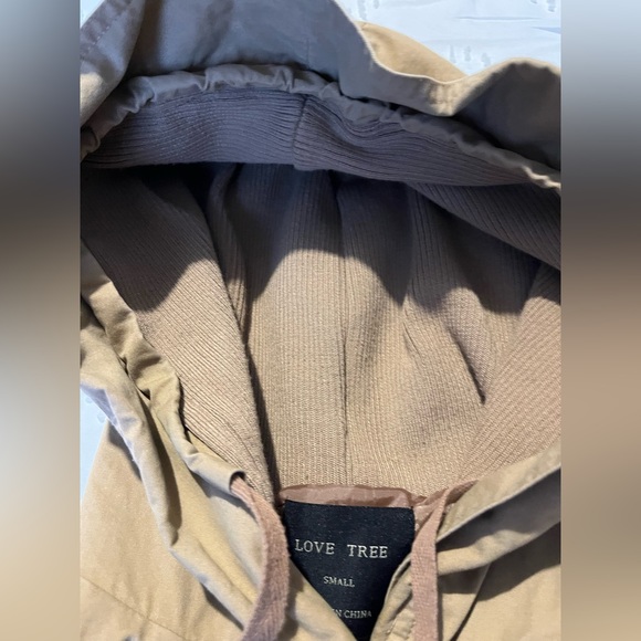 Love Tree khaki jacket size small - Picture 2 of 5